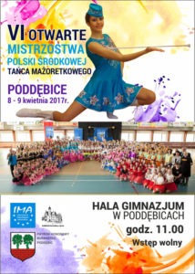 plakat VI mistrzostwa tańca mazoretkowego2017